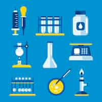 Gratis vector science lab-objecten