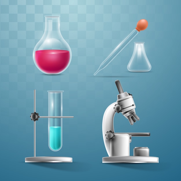 Science lab-objecten
