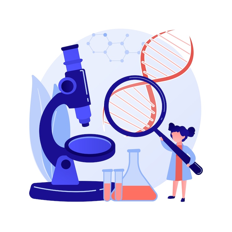 Gratis Vector science universitaire klas. chemisch onderzoek in laboratorium. vloeistofanalyse, biochemietest, monsteronderzoek. college opdracht. vector geïsoleerde concept metafoor illustratie.