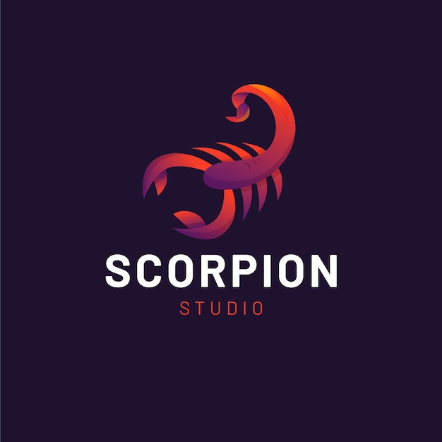 Scorpion branding logo sjabloon
