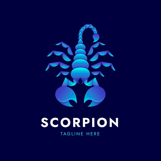 Scorpion branding logo sjabloon