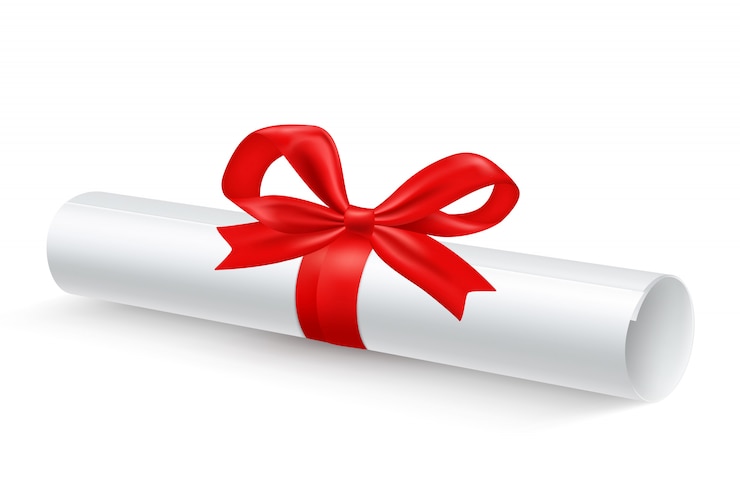Gratis Vector scroll papier lint realistisch