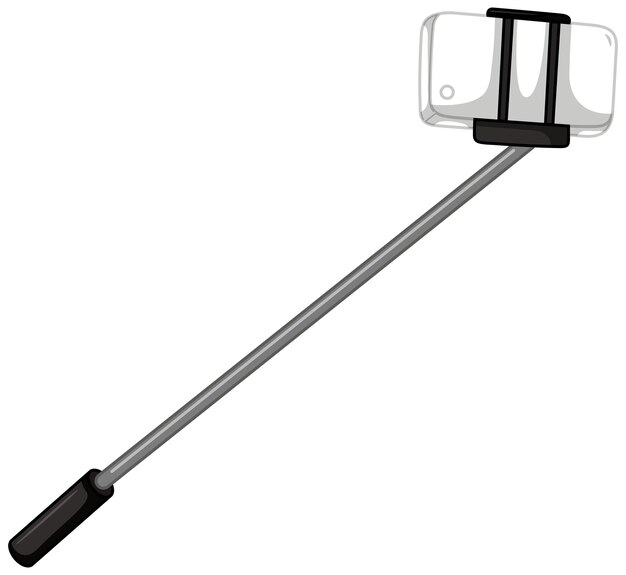 Selfiestick met mobiel