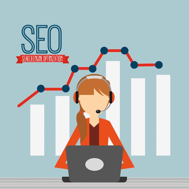 Seo concept illustratie