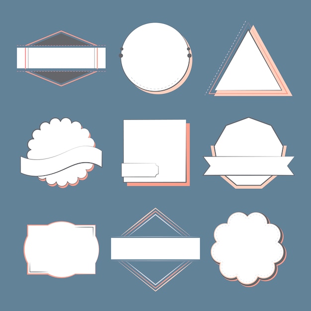 Gratis vector set badges en emblemen vector