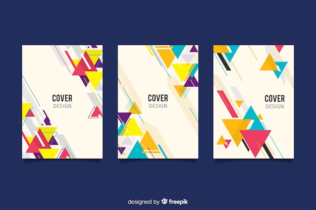 Gratis vector set covers met geometrisch ontwerp