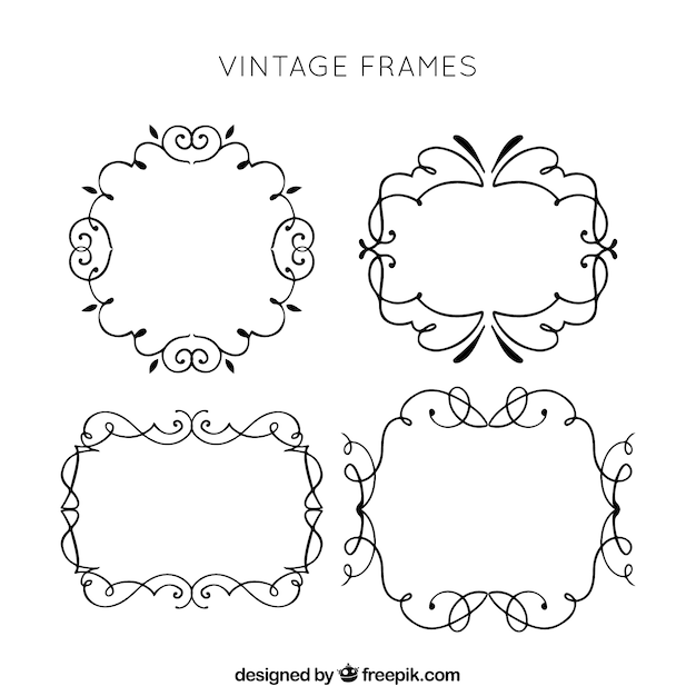 Gratis vector set etiketten in vintage stijl