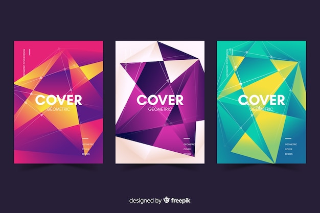 Set geometrisch ontwerp covers