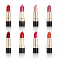 Gratis vector set lippenstiftassortiment