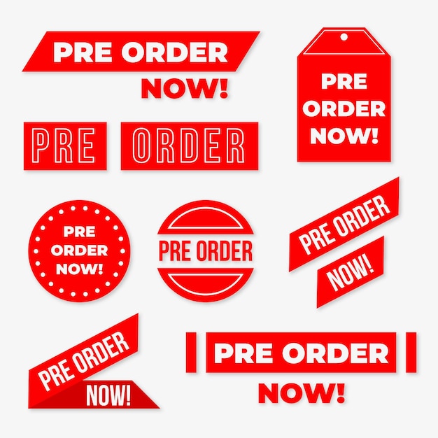 Set pre-order badges