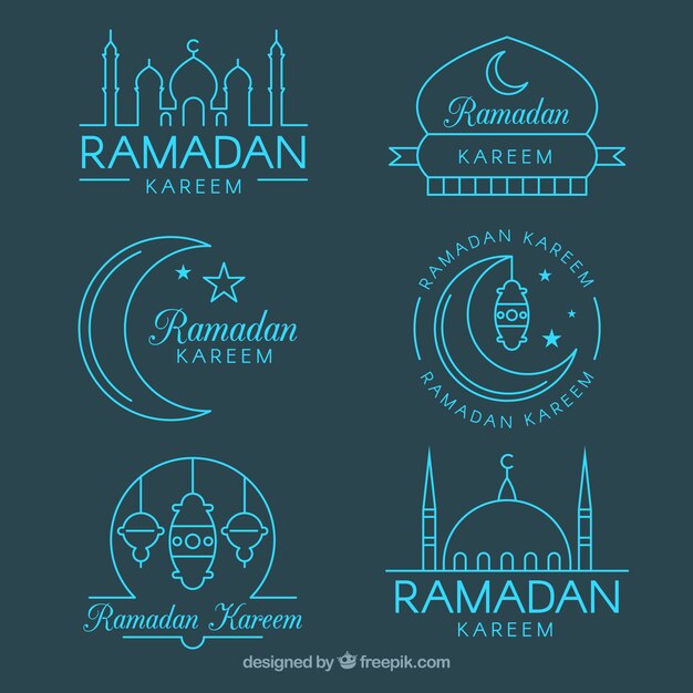 Set ramadan badges in monolines