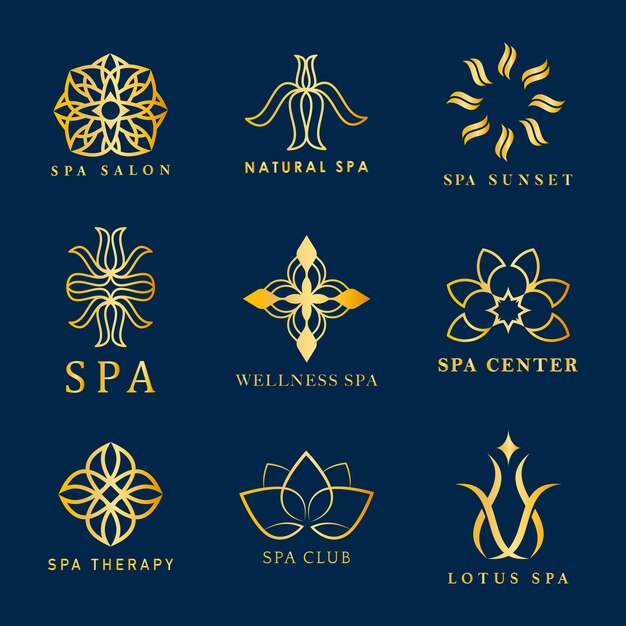 Set spa logo-vectoren