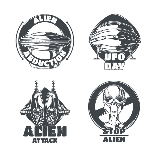 Set UFO-emblemen