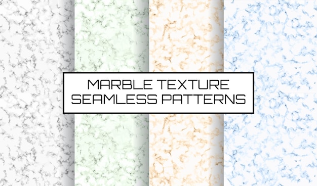 Set van abstracte textuur van marmeren naadloze patronen. gebarsten beton. verzameling van grunge achtergrond vector voorraad behang illustratie textuur tegels