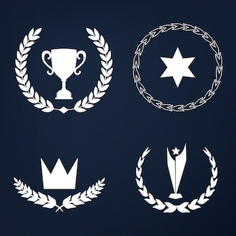 Set van awards en badges vector