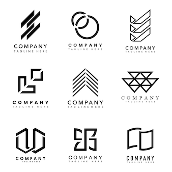 Set van bedrijf logo ontwerp ideeën vector