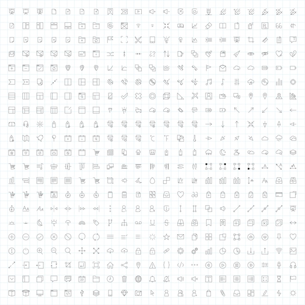 Set van computer pictogram vectoren