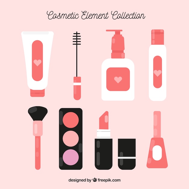 Gratis vector set van cosmetica