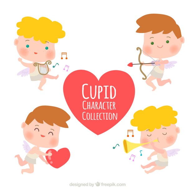 Set van cupid karakters