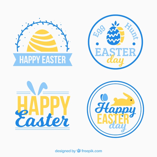 Set van decoratieve easter dag stickers