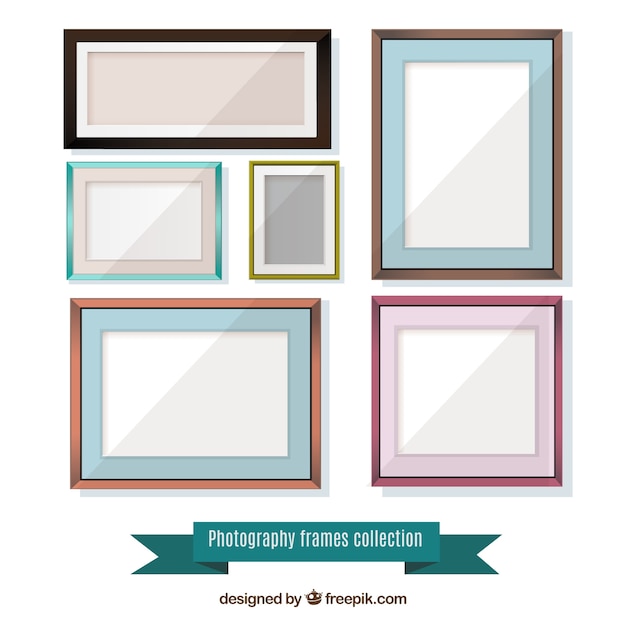 Gratis vector set van flat frames