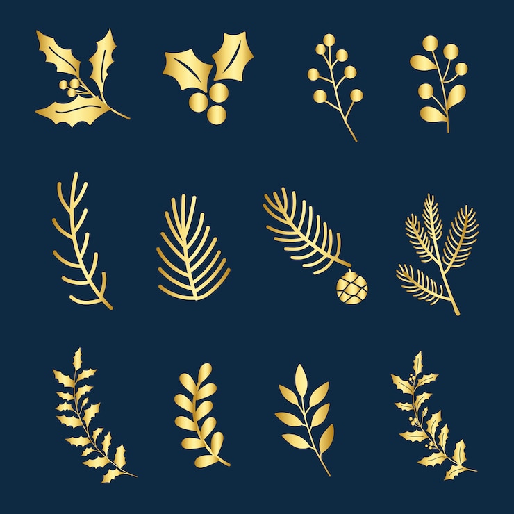 Gratis Vector set van kerstmis ontwerp elementen vector