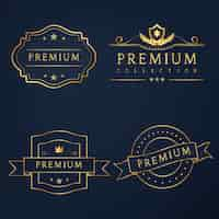 Gratis vector set van premium badges vector