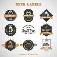 Gratis vector set van premium bierlabels