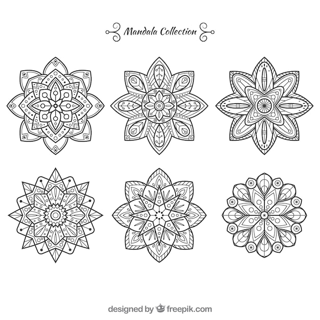 Set van sier mandalas