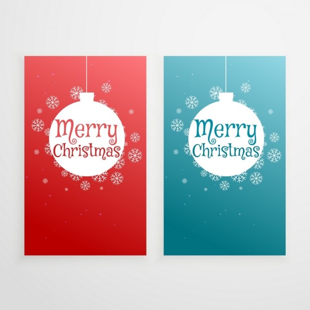 Set van twee verticale kerstmisbanners vakantie groet