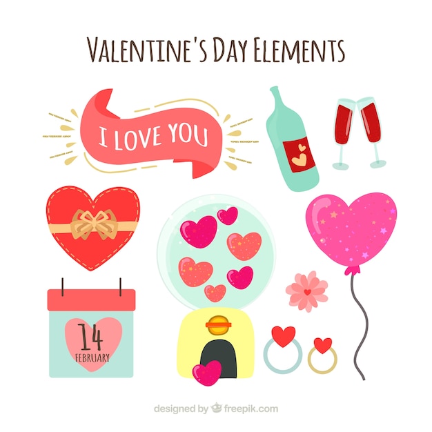 Set van Valentijn elementen