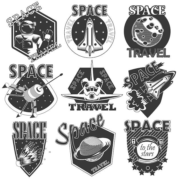 Set van vector iconen ruimte.