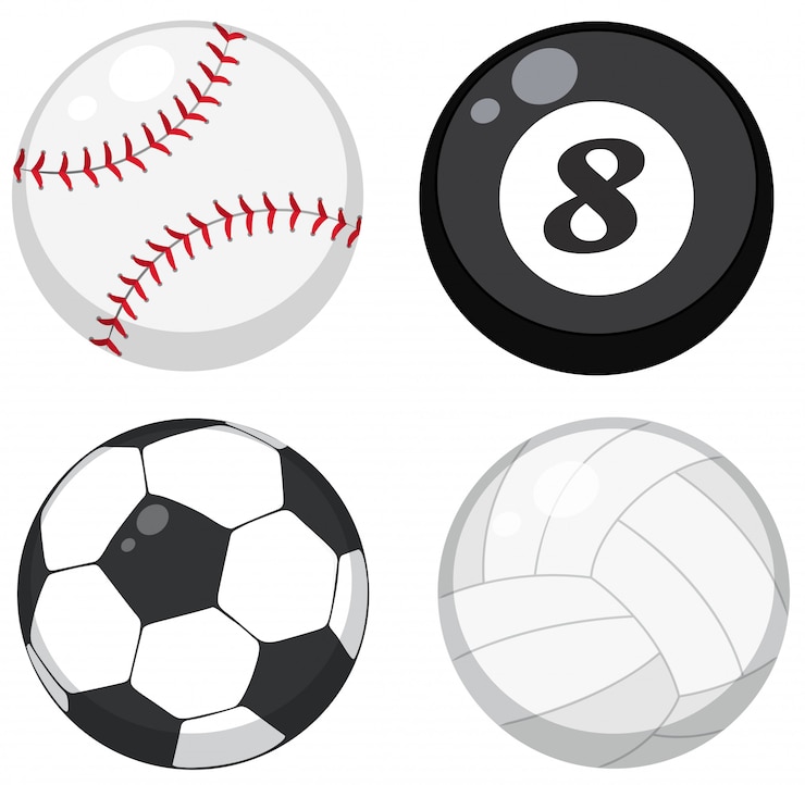Gratis Vector set van verschillende ballen