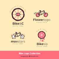 Gratis vector set van vier fietslogo's