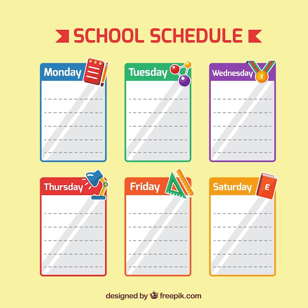 Sheets voor school planner