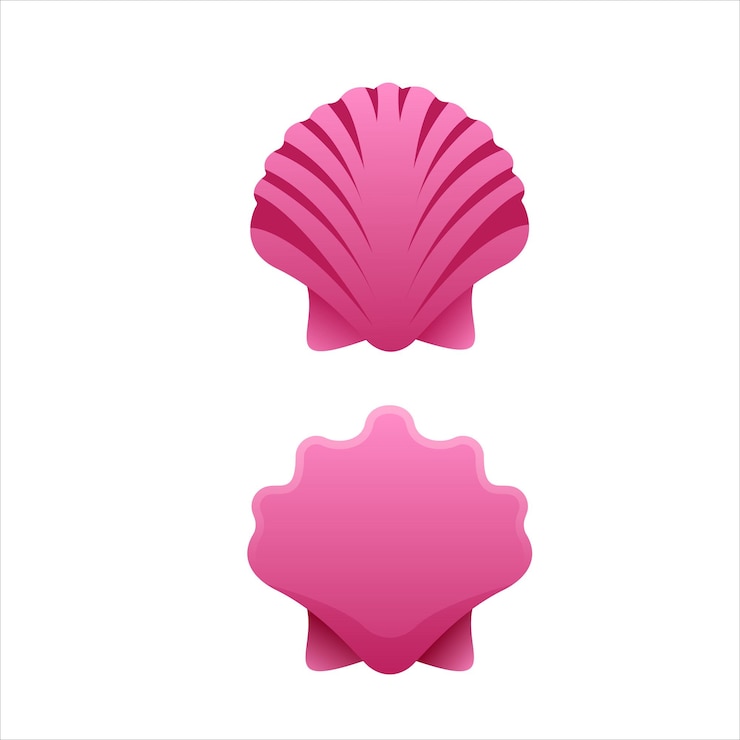 Gratis Vector shell ontwerp illustratie instellen