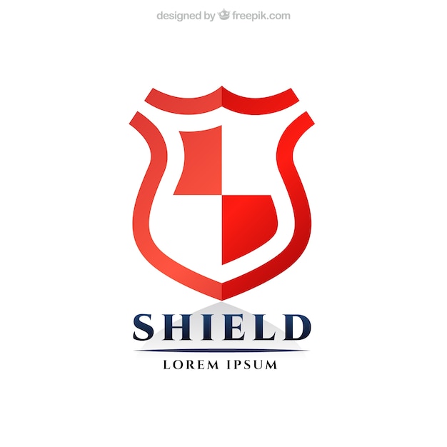 Gratis vector shield template