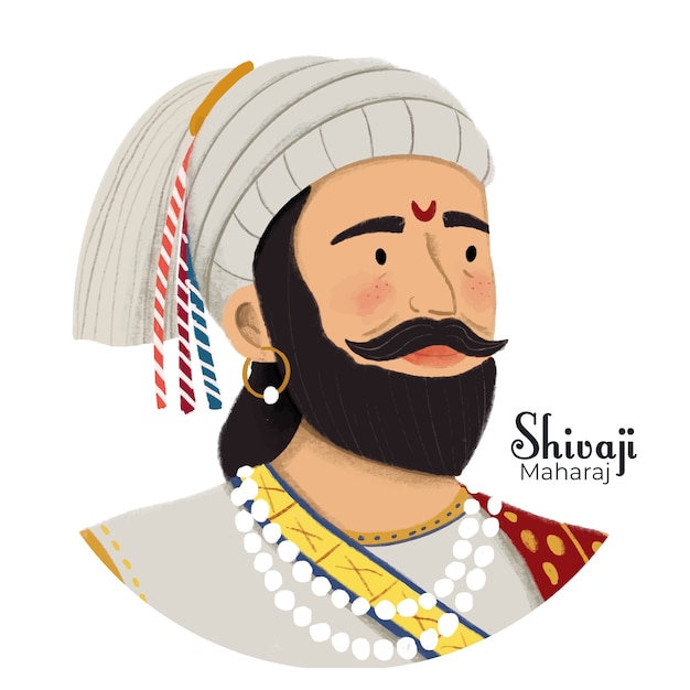 Shivaji Maharaj illustratie