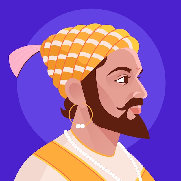 Shivaji Maharaj illustratie