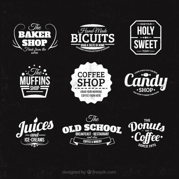 Gratis vector shop badges