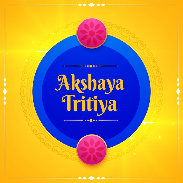 Shubh akshaya tritiya wenskaart ontwerp