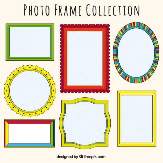 Gratis vector sier foto frames