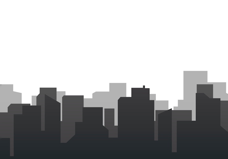 Gratis Vector silhouet skyline illustratie