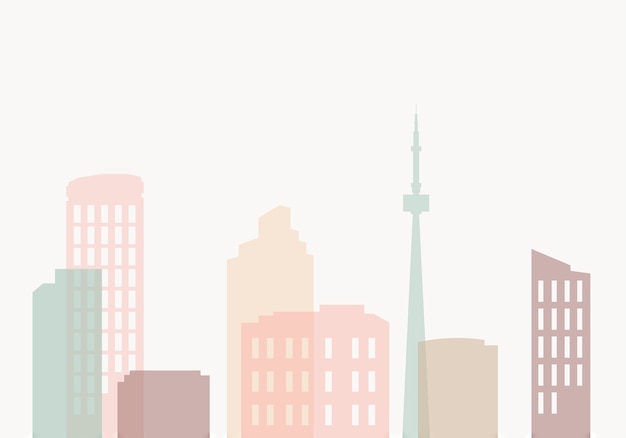 Silhouet skyline illustratie