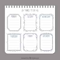 Gratis vector simple to-do lijst template