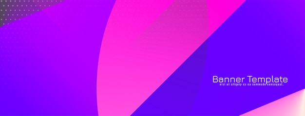 Sjabloon voor abstract modern kleurrijk geometrisch spandoek