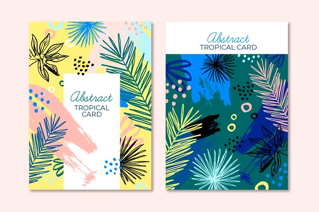 Sjabloon voor abstract tropische kaarten