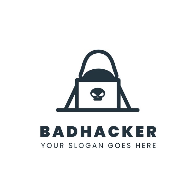 Sjabloon voor creatief hacker-logo