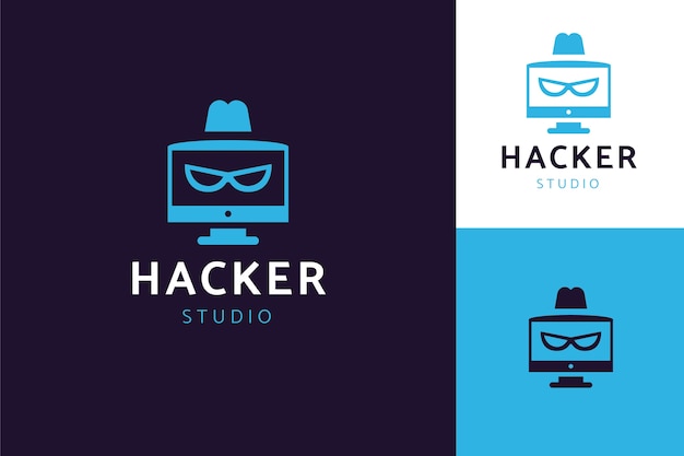 Sjabloon voor creatief hacker-logo