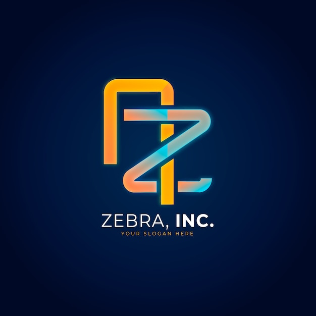 Sjabloon voor creatief professioneel az-logo